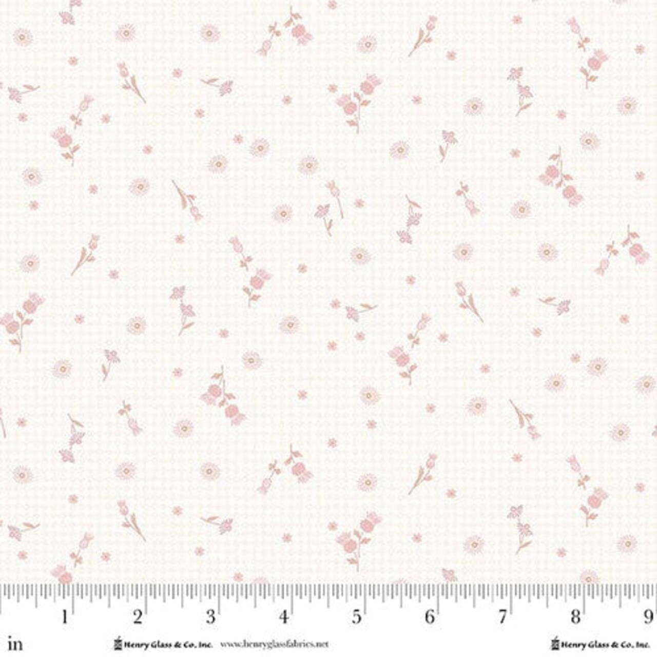 Fabric Henry Glass White Wash Thistle Toss Checkerboard Thistle & Rye by the Quarter Yard 3463-40